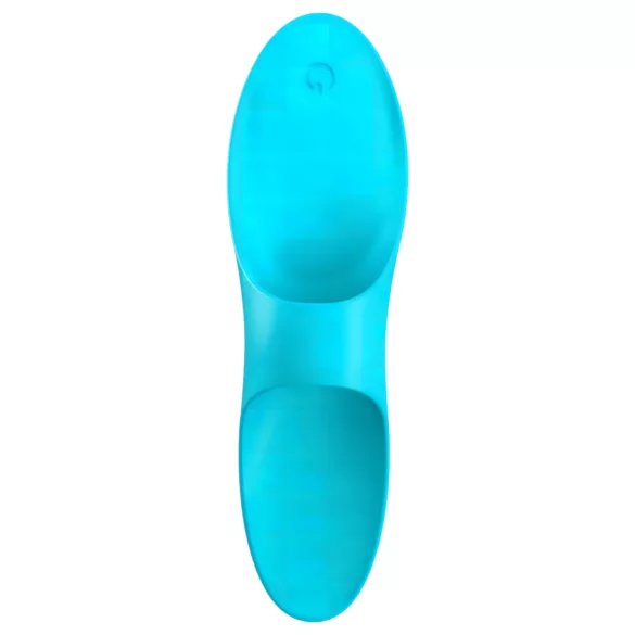 Satisfyer - dobíjecí vodotěsný prstový vibrátor - tyrkysový