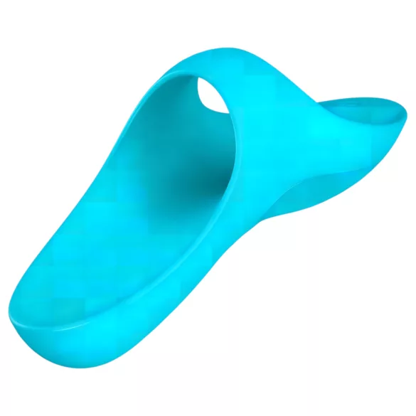 Satisfyer - dobíjecí vodotěsný prstový vibrátor - tyrkysový