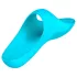 Satisfyer - dobíjecí vodotěsný prstový vibrátor - tyrkysový