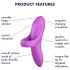 Satisfyer Odvážný Milenec - nabíjecí, vodotěsný prstový vibrátor (růžový)