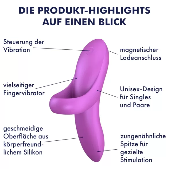 Satisfyer Bold Lover - vibrační prstový stimulátor
