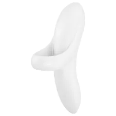   Satisfyer Bold Lover - vibrátor na prst - akumulátorový, vodotěsný - bílý