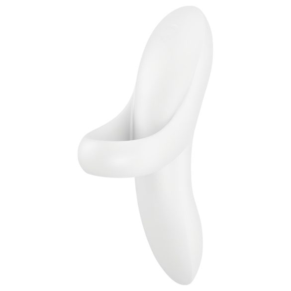 Satisfyer Odvážný Milenec - nabíjecí, voděodolný prstový vibrátor (bílý)