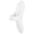 Satisfyer Odvážný Milenec - nabíjecí, voděodolný prstový vibrátor (bílý)
