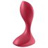 Satisfyer Backdoor Lover - dobíjecí, vodotěsný anální vibrátor (červený)