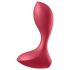 Satisfyer Backdoor Lover - dobíjecí, vodotěsný anální vibrátor (červený)