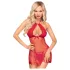 Penthouse Libido Boost - dámské babydoll a tanga - krajka, červená - L/XL