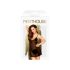 Penthouse Casual Seduction - krajkovaná noční košilka a tanga (černá) - M/L