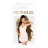 Penthouse Casual Seduction - krajková košilka a tanga (bílá) - L/XL