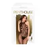Penthouse First Lady - otevřený krajkový overal - černý - XL