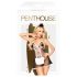 Penthouse - kostým pokojské - 3dílná sada - černobílá - L/XL
