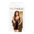 Penthouse Juicy Poison - erotické minišaty s ramínky - černé