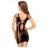 Penthouse Juicy Poison - páskované mini šaty (černé) - XL