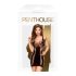 Penthouse Juicy Poison - páskované mini šaty (černé) - XL