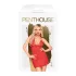 Penthouse - noční košilka a tanga - červená