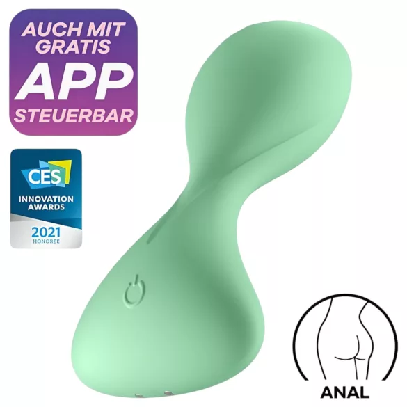 Satisfyer Trendsetter - Anální vibrátor ovládaný aplikací (zelený)