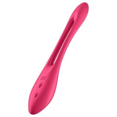   Satisfyer Elastic Joy - akumulátorový flexibilní párový vibrátor (červený)