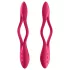 Satisfyer - flexibilní párový vibrátor - dobíjecí, červený