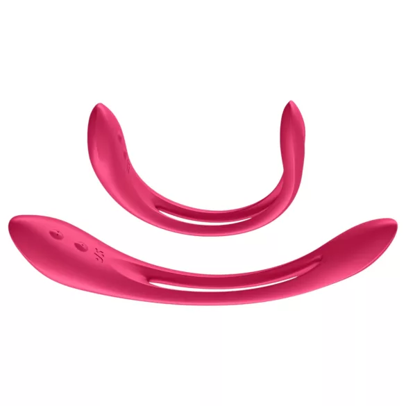Satisfyer - flexibilní párový vibrátor - dobíjecí, červený