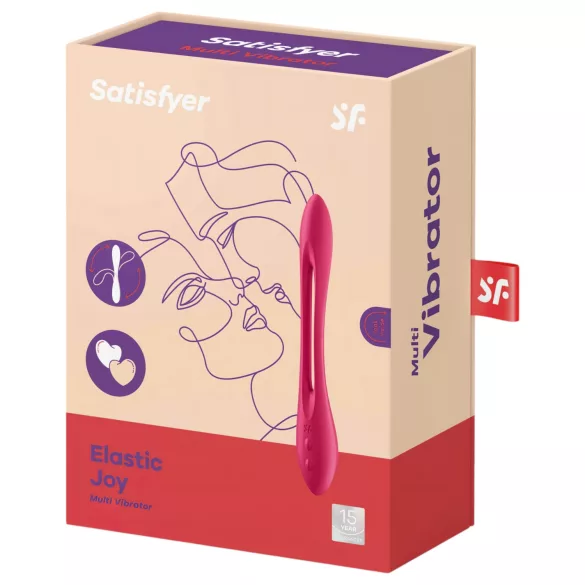 Satisfyer - flexibilní párový vibrátor - dobíjecí, červený
