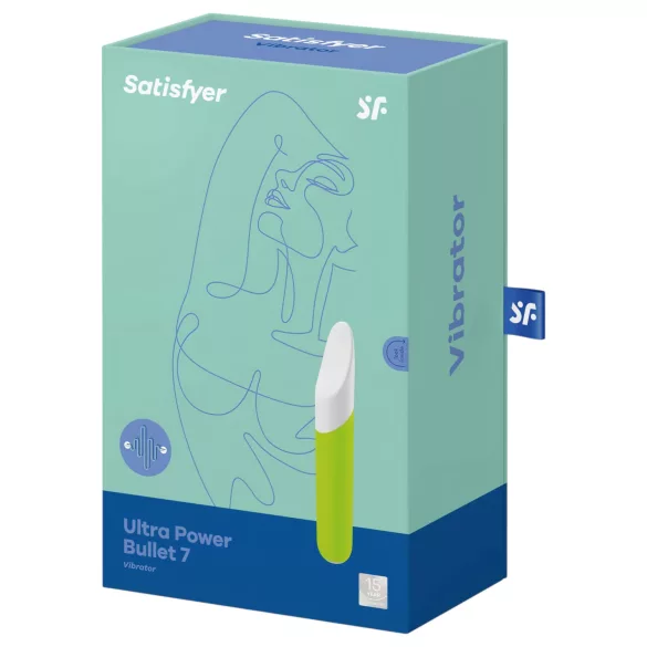 Satisfyer - vibrační mini vajíčko na klitoris - vodotěsné - zelené