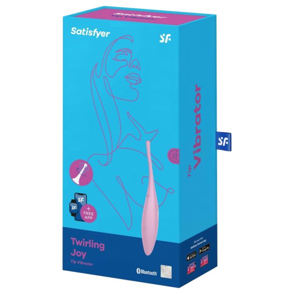 Satisfyer Twirling Joy - chytrý vodotěsný klitorální vibrátor (růžová)