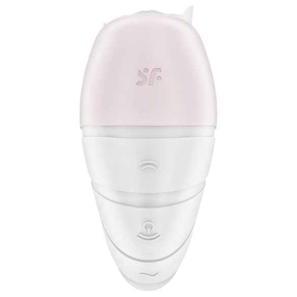 Satisfyer Supernova - vibrátor s tlakovými vlnami a vibracemi - dobíjecí - bílý