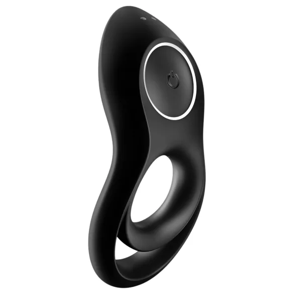 Satisfyer Legendary Duo - vibrační erekční kroužek - dobíjecí - černý