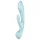 Satisfyer - vibrátor s ramenem na klitoris - dobíjecí - modrý