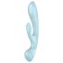Satisfyer Triple Oh - dobíjecí vibrátor s klitoriálním ramenem (modrý)