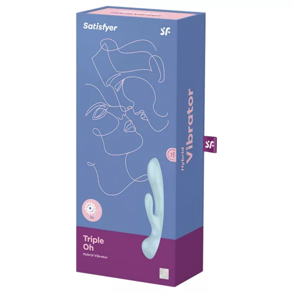 Satisfyer - vibrátor s ramenem na klitoris - dobíjecí - modrý