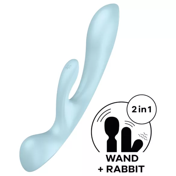 Satisfyer - vibrátor s ramenem na klitoris - dobíjecí - modrý