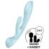 Satisfyer Triple Oh - dobíjecí vibrátor s klitoriálním ramenem (modrý)