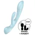 Satisfyer - vibrátor s ramenem na klitoris - dobíjecí - modrý