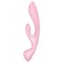 Satisfyer Triple Oh - akumulátorový, vibrační stimulátor klitorisu (růžový)