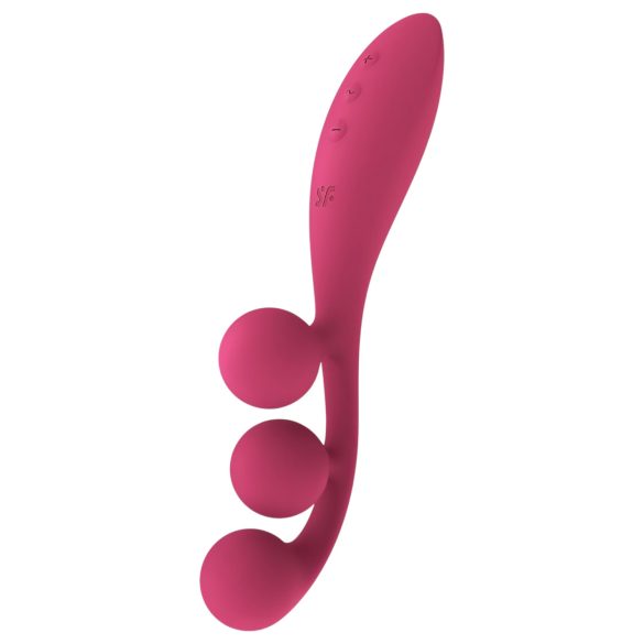Satisfyer Tri Ball 1 - akumulátorový multifunkční vibrátor (červený)
