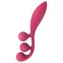 Satisfyer Tri Ball 1 - akumulátorový multifunkční vibrátor (červený)