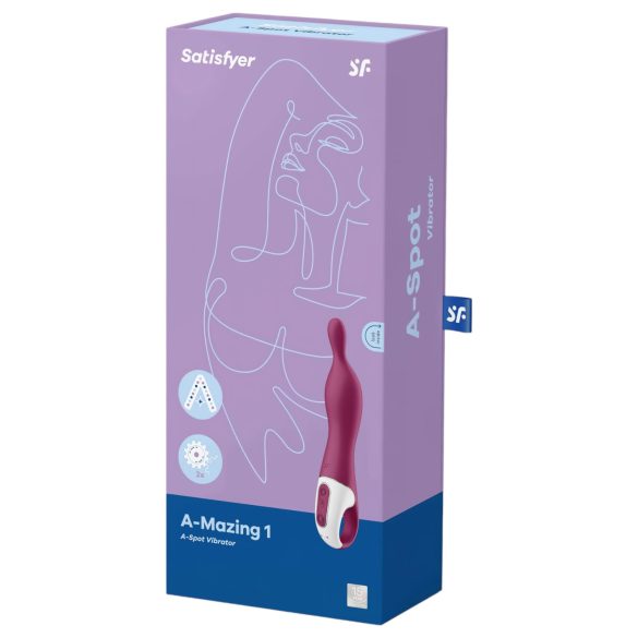 Satisfyer A-Mazing 1 - dobíjecí vibrátor A-bod (červená)