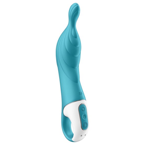 Satisfyer A-Mazing 2 - akumulátorový vibrátor na A-bod (tyrkysový)