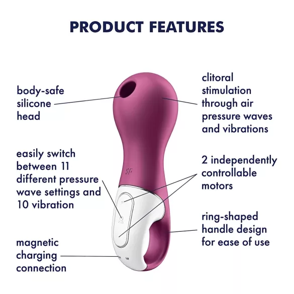 Satisfyer Lucky Libra - stimulátor klitorisu s tlakovými vlnami - fialová