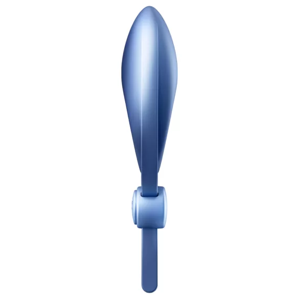 Satisfyer Sniper - vibrační erekční kroužek - dobíjecí silikon modrý