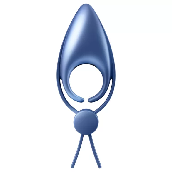 Satisfyer Sniper - vibrační erekční kroužek - dobíjecí silikon modrý