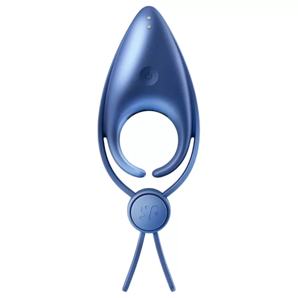 Satisfyer Sniper - vibrační erekční kroužek - dobíjecí silikon modrý