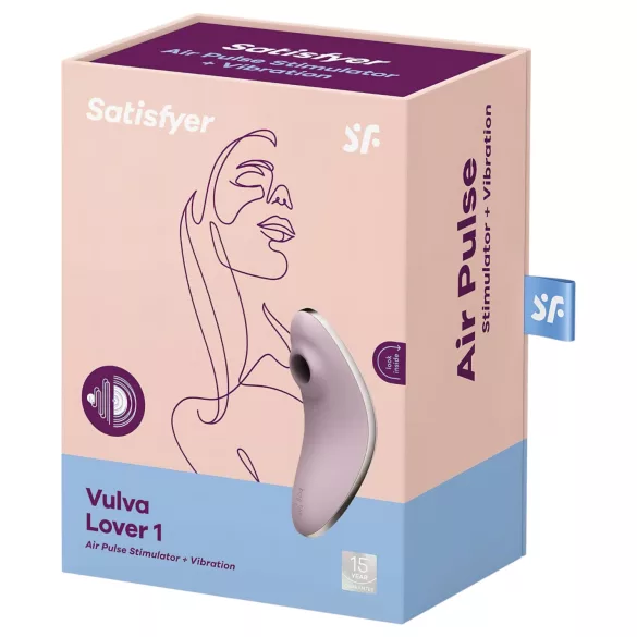 Satisfyer - stimulátor klitorisu s tlak. vlnami - fialový