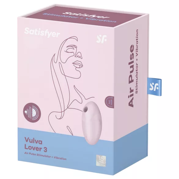 Satisfyer Vulva Lover 3 - bezdrátový stimulátor klitorisu na vlny vzduchu