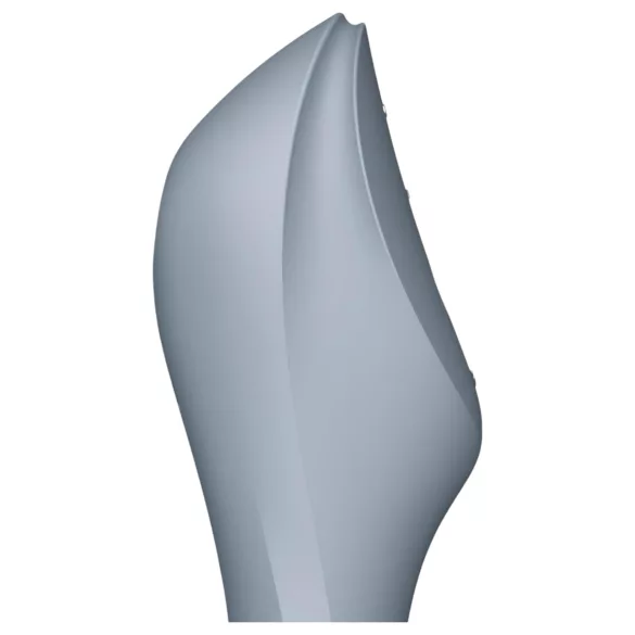 Satisfyer Curvy Trinity 3 - vibrátor s tlakovými vlnami 2v1 - šedá