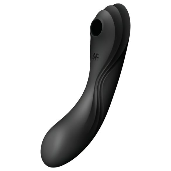 Satisfyer Curvy Trinity 4 - 2v1 vzduchový vibrátor (černý)