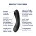 Satisfyer Curvy Trinity 4 - 2v1 vzduchový vibrátor (černý)