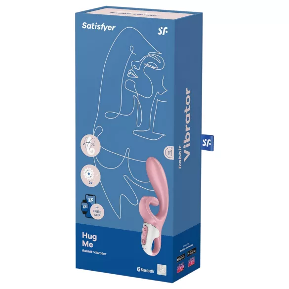 Satisfyer Hug Me - vibrátor na klitoris s ramenem - růžová