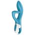 Satisfyer Embrace Me - akumulátorový vibrátor s klitoriálním ramenem (tyrkys)